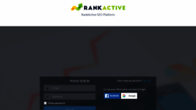 What App.rankactive.com website looked like in 2020 (4 years ago)