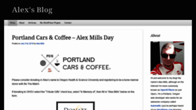 What Alex.blog website looked like in 2020 (4 years ago)