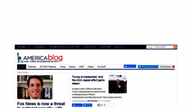 What Americablog.com website looked like in 2020 (4 years ago)