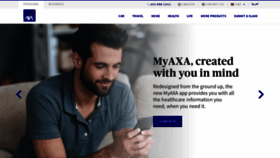 What Axa.ae website looked like in 2020 (4 years ago)