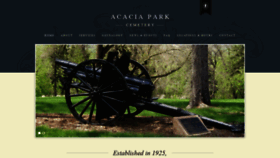 What Acaciaparkcemetery.org website looked like in 2020 (4 years ago)