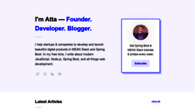What Attacomsian.com website looked like in 2020 (5 years ago)