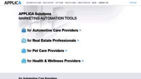 What Applica-solutions.com website looked like in 2020 (4 years ago)