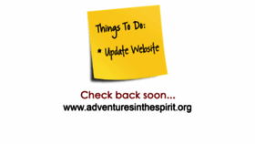 What Adventuresinthespirit.org website looked like in 2020 (4 years ago)