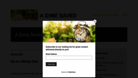 What Adimesaved.com website looked like in 2020 (4 years ago)