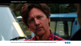 What Andrewmccarthy.com website looked like in 2020 (4 years ago)