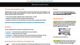 What Audiocheck.net website looked like in 2020 (5 years ago)