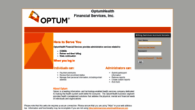 What Adminservices.optumhealthfinancial.com website looked like in 2020 (4 years ago)