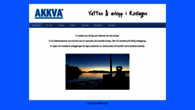 What Akkva.se website looked like in 2020 (4 years ago)