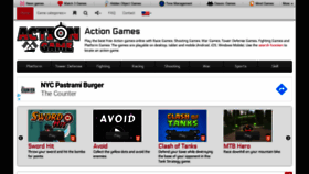 What Actiongame.com website looked like in 2020 (4 years ago)