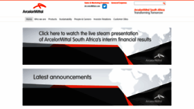 What Arcelormittalsa.com website looked like in 2020 (4 years ago)