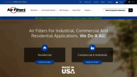 What Airfilterusa.com website looked like in 2020 (4 years ago)