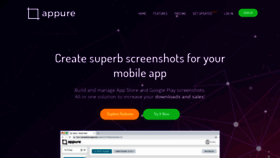 What Appure.io website looked like in 2020 (4 years ago)