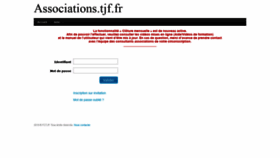 What Associations.tjf.fr website looked like in 2020 (4 years ago)
