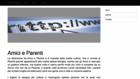 What Amicieparenti.it website looked like in 2020 (4 years ago)