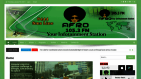 What Afro105fm.com website looked like in 2020 (4 years ago)