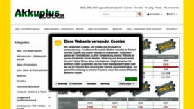 What Akkuplus.de website looked like in 2020 (4 years ago)