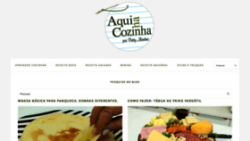 What Aquinacozinha.com website looked like in 2020 (4 years ago)
