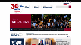 What Aefe.fr website looked like in 2020 (4 years ago)