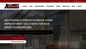 What Allcountyexteriors.com website looked like in 2020 (4 years ago)