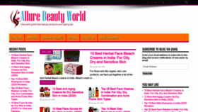 What Allurebeautyworld.com website looked like in 2020 (4 years ago)
