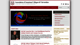 What Aacu.org website looked like in 2020 (4 years ago)