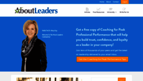 What Aboutleaders.com website looked like in 2020 (4 years ago)