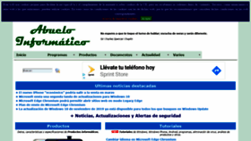 What Abueloinformatico.es website looked like in 2020 (4 years ago)