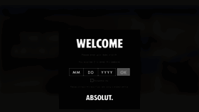What Absolut.com website looked like in 2020 (4 years ago)