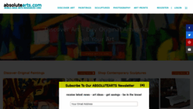 What Absolutearts.com website looked like in 2020 (4 years ago)