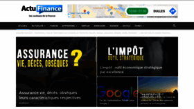 What Actufinance.fr website looked like in 2020 (4 years ago)