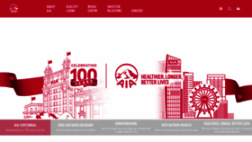What Aia.com website looked like in 2020 (4 years ago)