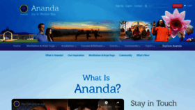 What Ananda.org website looked like in 2020 (4 years ago)
