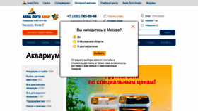 What Aqua-shop.ru website looked like in 2020 (4 years ago)