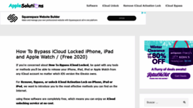 What Apple-solutions.info website looked like in 2020 (4 years ago)