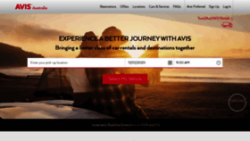 What Avis.com.au website looked like in 2020 (6 years ago)