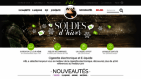 What Aromes-et-liquides.fr website looked like in 2020 (4 years ago)