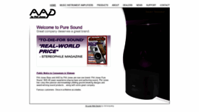 What Aadsound.com website looked like in 2020 (4 years ago)