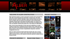 What Alderconstruction.com website looked like in 2020 (4 years ago)
