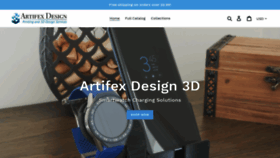 What Artifexdesign3d.com website looked like in 2020 (4 years ago)