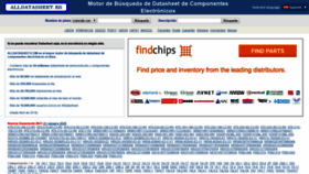 What Alldatasheet.es website looked like in 2020 (4 years ago)
