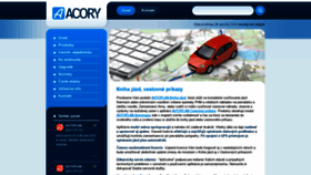 What Acory.sk website looked like in 2020 (4 years ago)