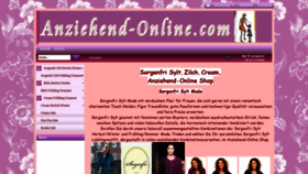 What Anziehend-online.com website looked like in 2020 (4 years ago)