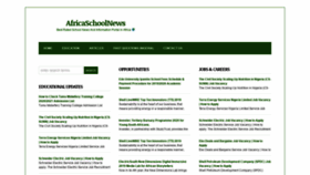 What Africaschoolnews.com website looked like in 2020 (4 years ago)