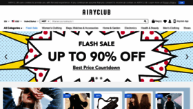 What Airyclub.com website looked like in 2020 (4 years ago)