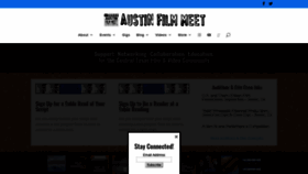 What Austinfilmmeet.com website looked like in 2020 (4 years ago)