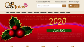 What Asjoias.com.br website looked like in 2020 (4 years ago)