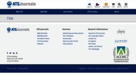 What Atsjournals.org website looked like in 2020 (4 years ago)