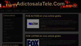 What Adictosalatele.com website looked like in 2020 (4 years ago)