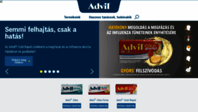 What Advil.hu website looked like in 2020 (4 years ago)